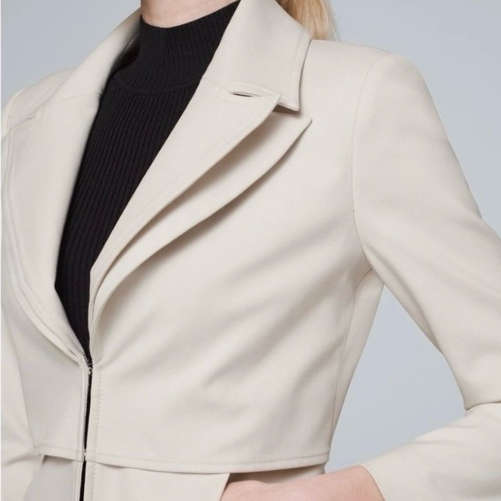 White House Black Market Cropped Peplum Jacket